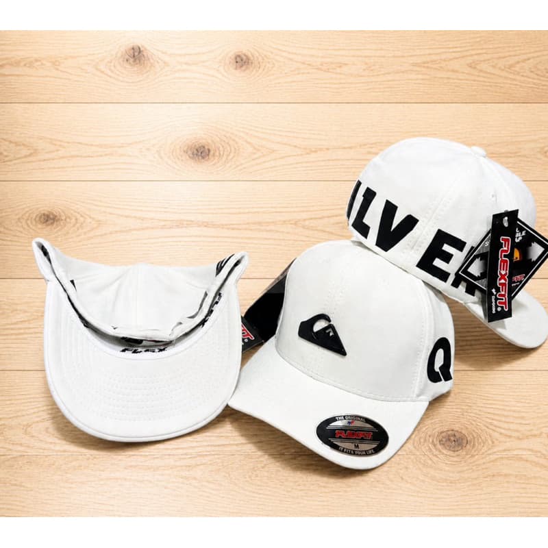 Boné Quiksilver Flexfit  Bordado Premium Aba Curva Masculino