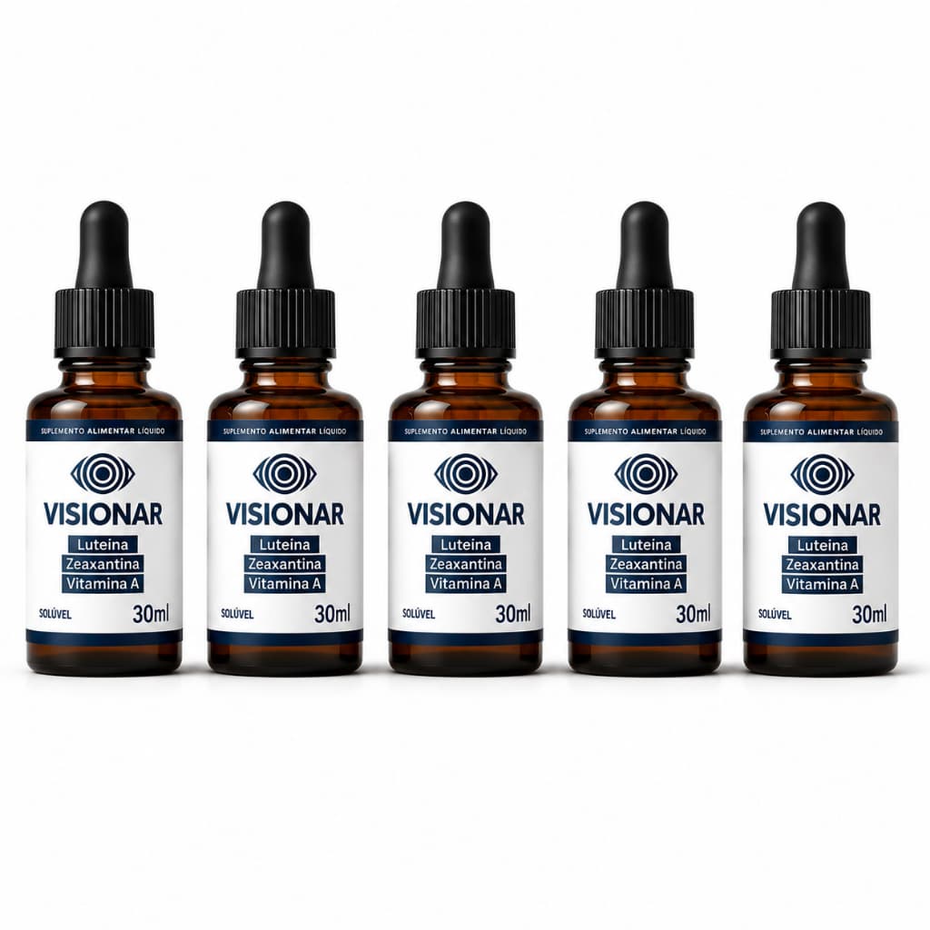 Kit 5 Visionar Premium – Suporte à Saúde dos Olhos | Original + NF