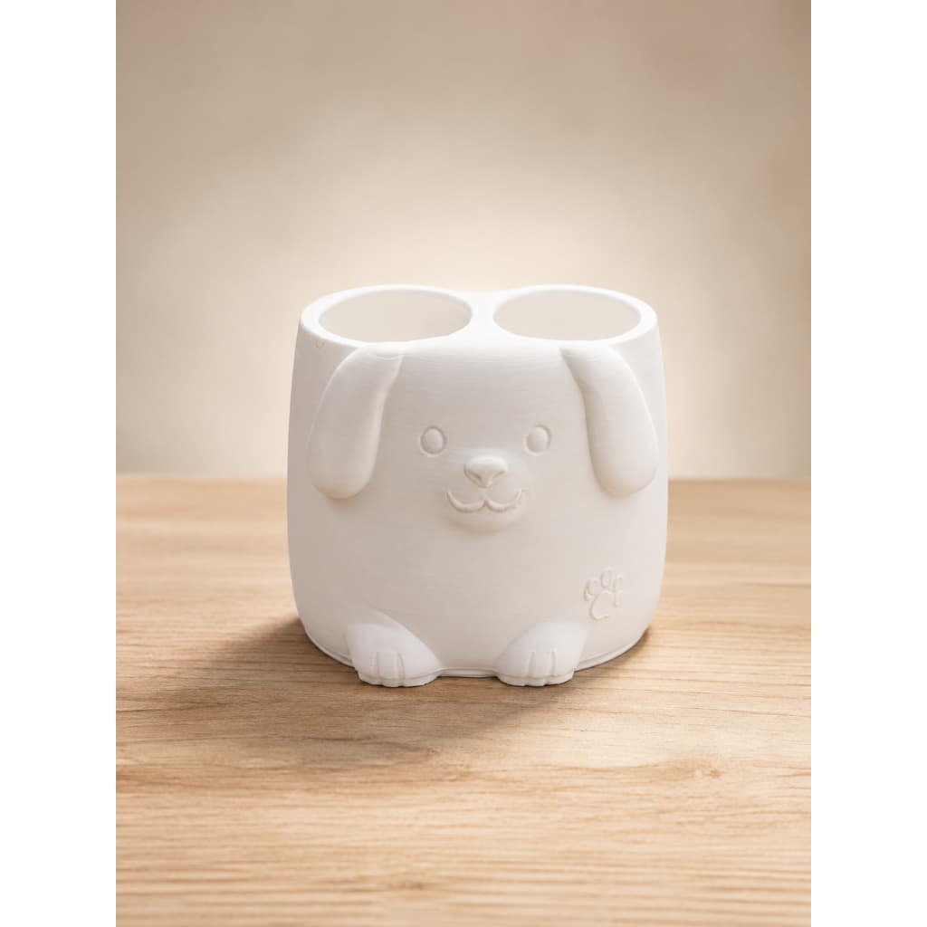 Porta Canetas Cachorro Fofo Organizador De Mesa Infantil Escritório Decoração