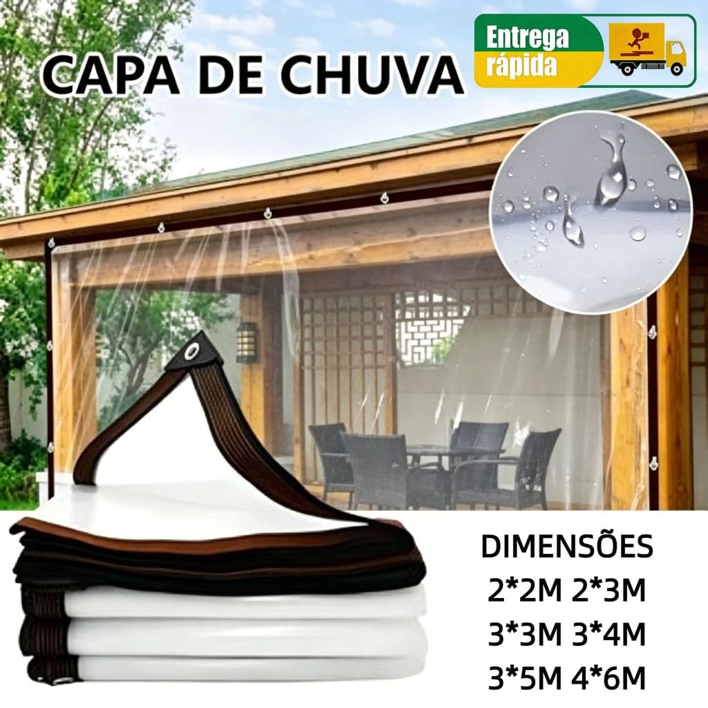 Lona Transparente Impermeável Durável | Rede De Proteção Solar , Tela De Jardim E Capas Para Móveis Dossel Externo À Pro