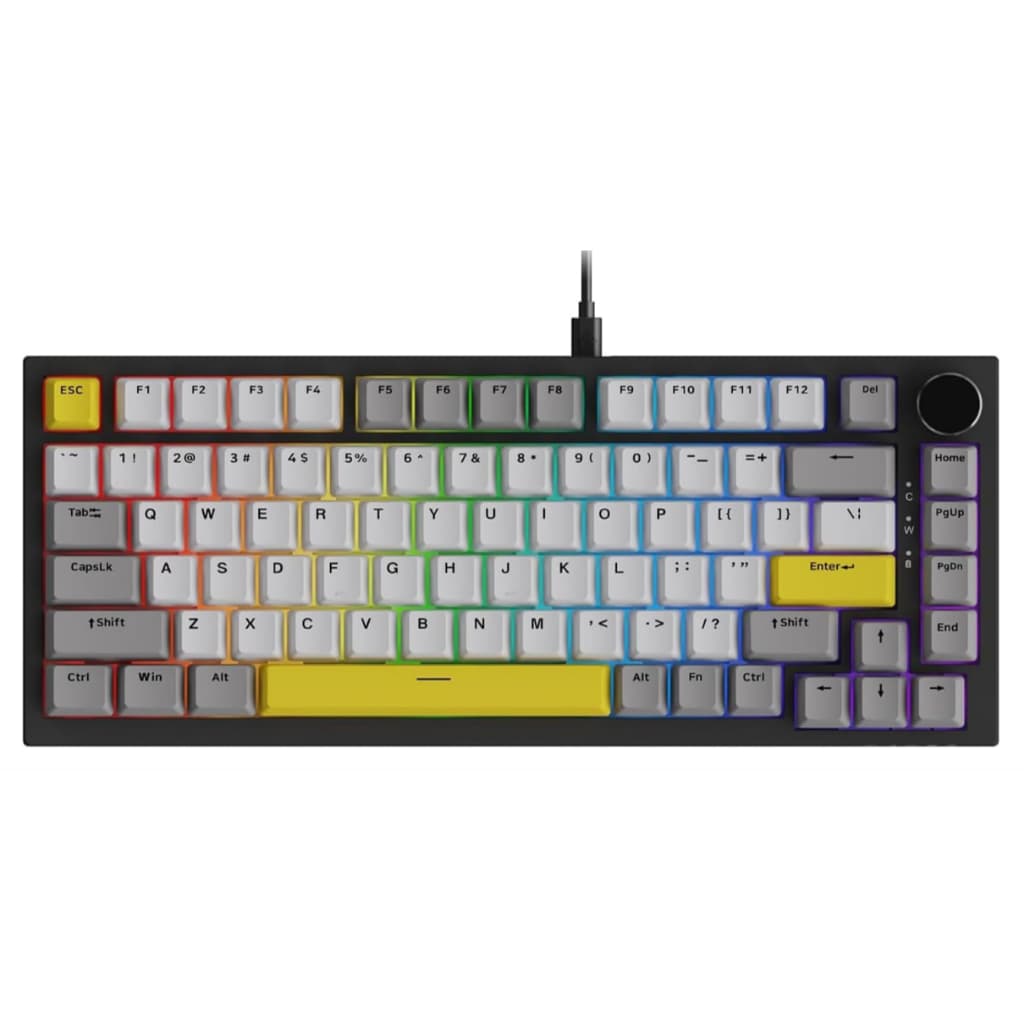 Teclado Mecânico Sem Fio Ajazz Ak820 Max De 3 Modos
