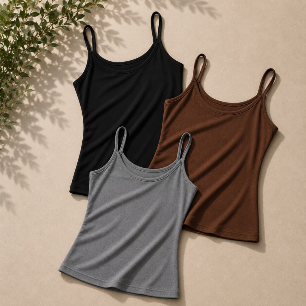 Blusa Regata Feminina Alcinha Premium Fina Algodão Sem Bojo - 1,2 ou 3 Oferta