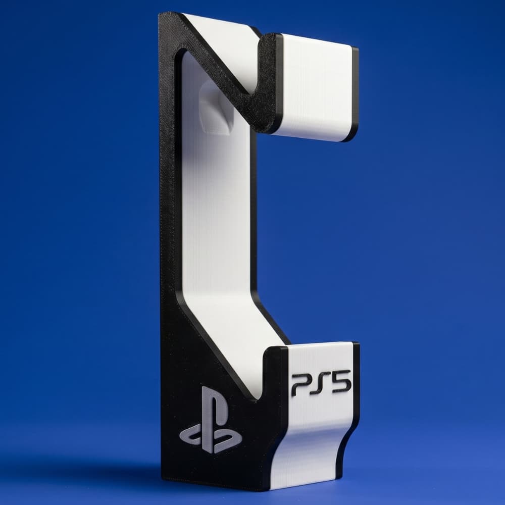 Suporte Duplo Para Controle PS5 Base Gamer Organizador De Mesa