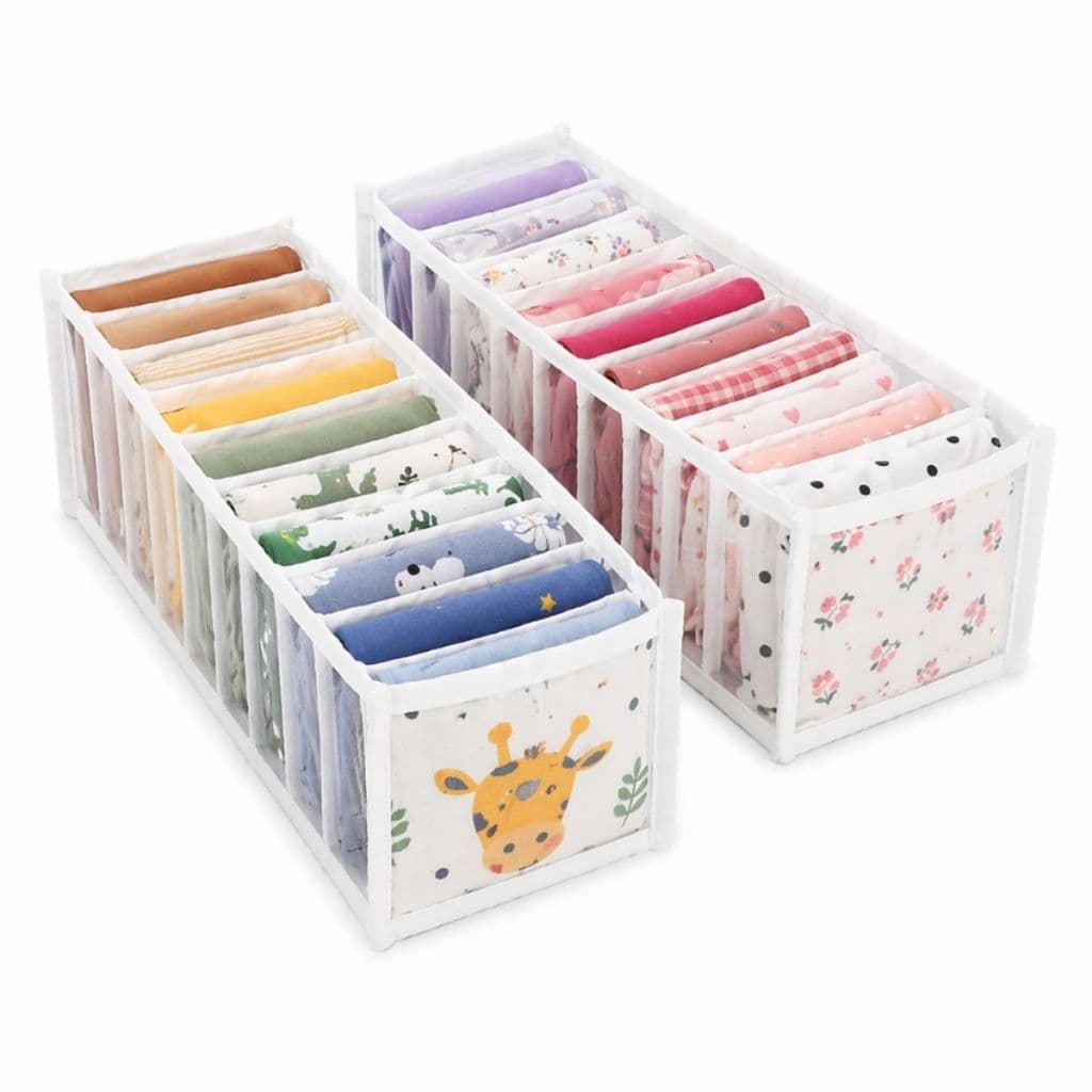 12 Colmeia Organizadora Cuecas Divisórias Calcinhas Meias Transparente Tamanho P M G Decoração