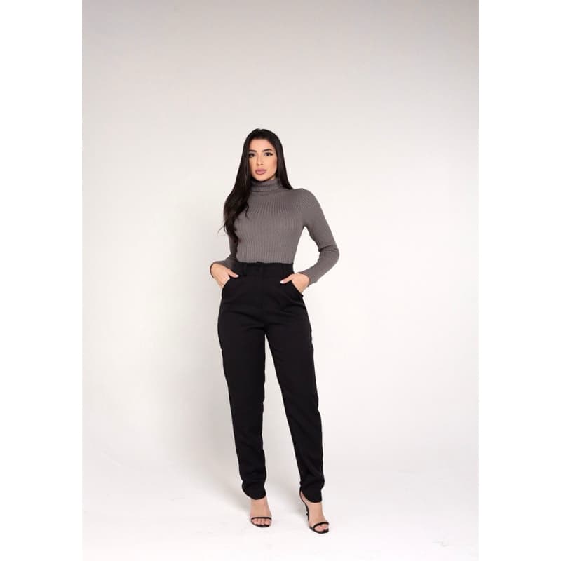 Calça Alfaiataria Social Feminino Moda Gringa Estilosa