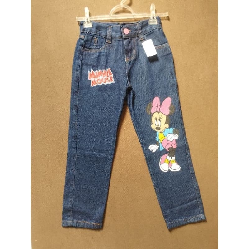 Calça jeans Mon Minnie infantil e juvenil