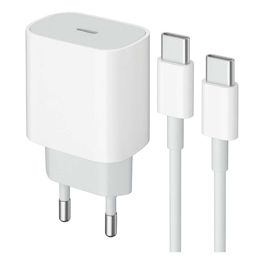 Carregador Inova 20w Usb-c Turbo Branco Super Fast Charger com cabo conexão tipo C