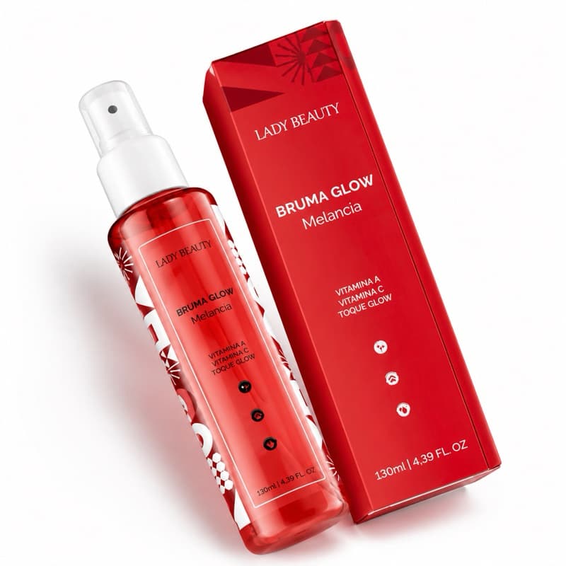 Bruma Fixadora de Maquiagem Glow Melancia Colágeno - Hidratação e Calmante
