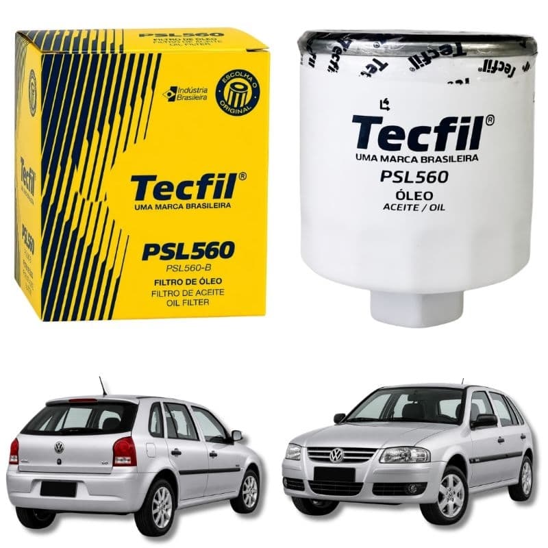 Filtro Óleo Tecfil PSL560 Gol G4 1.0 Flex 2005 A 2013