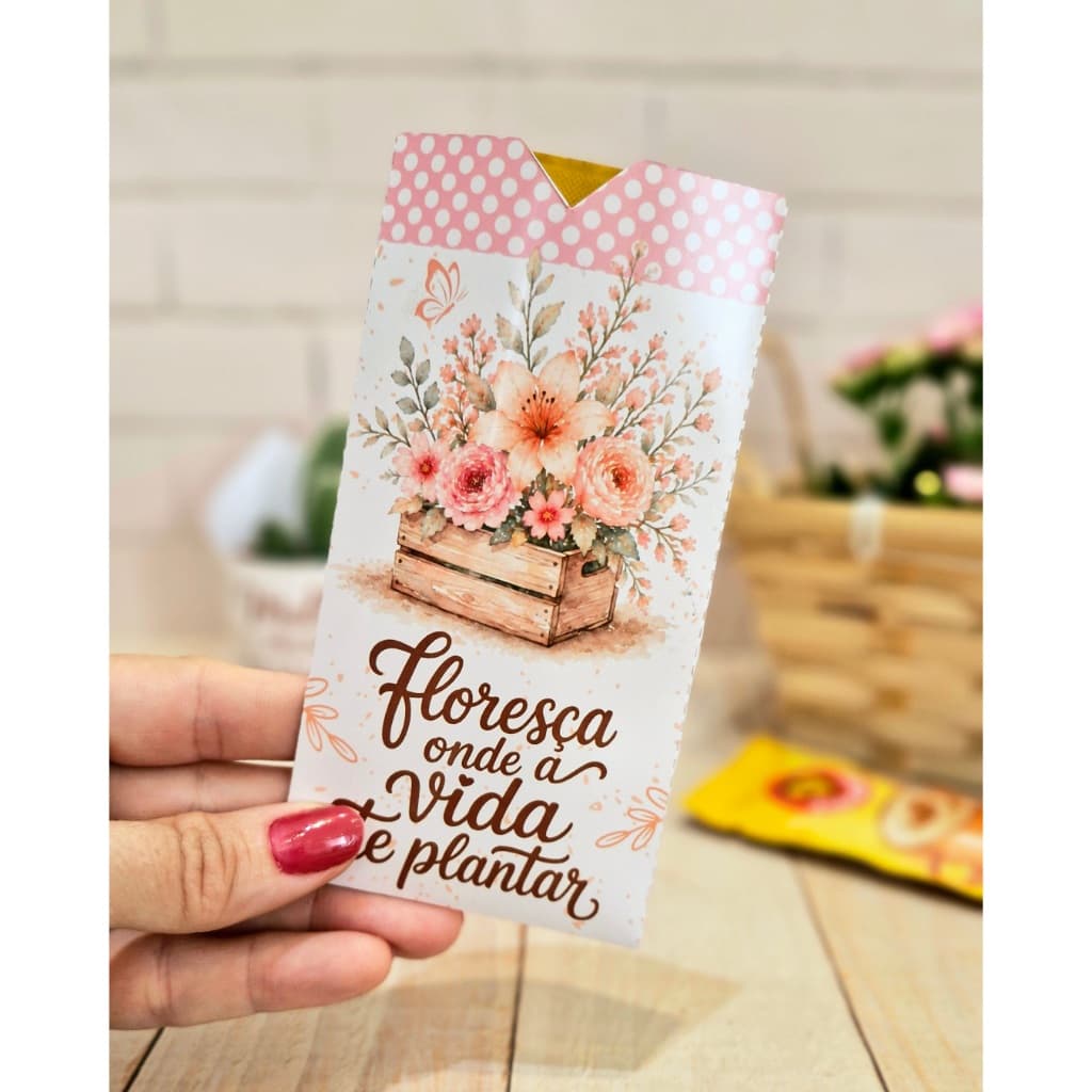 Porta capuccino Frase Motivacionais, lembrancinhas evangelicas - PEGUE E MONTE