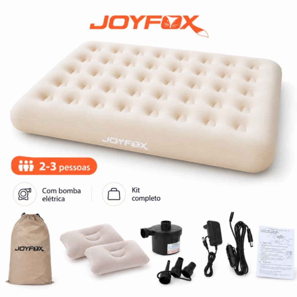 JOYFOX Cama inflável para viagem bomba De Ar Universal Colchão insuflável duplo de forte apoio