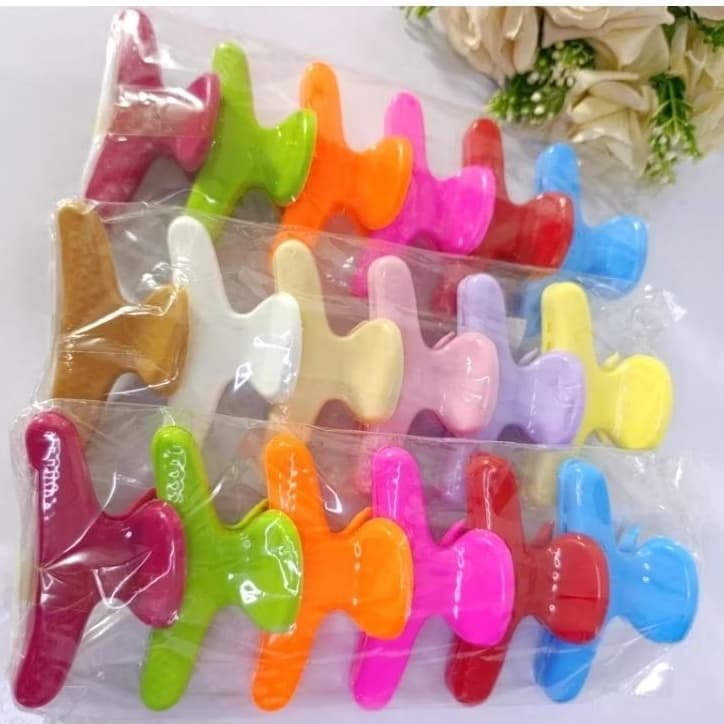 kit Piranhas coloridas para cabelo prendedor de cabelo/presilhas resistentes piranha salão 6/12 pçs