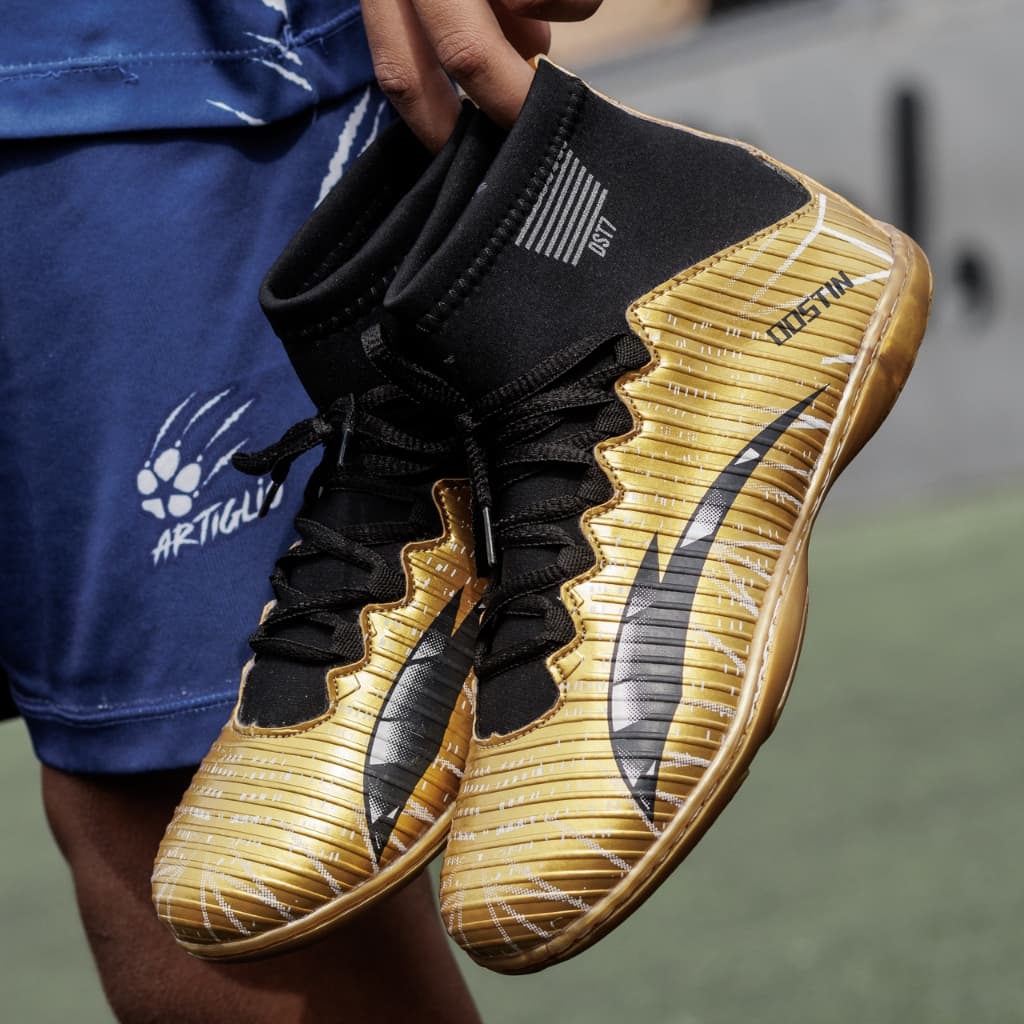Chuteira Futsal Salão 28 ao 43 Botinha Cano Alto Promoção