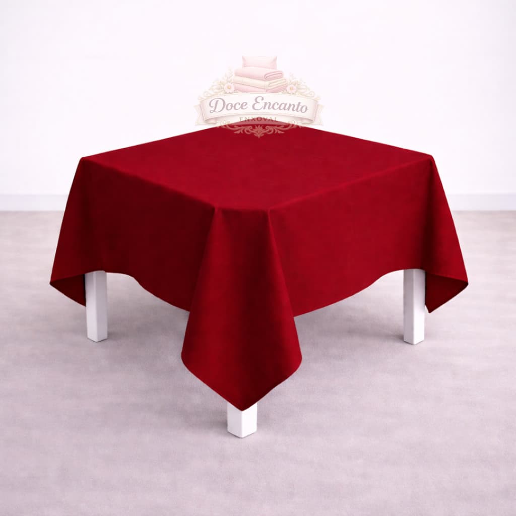 Kit 15 Toalha de Mesa Quadrada 1,50m x 1,50m Forro Oxford Acabamento Bainha Decoração Festa Buffet