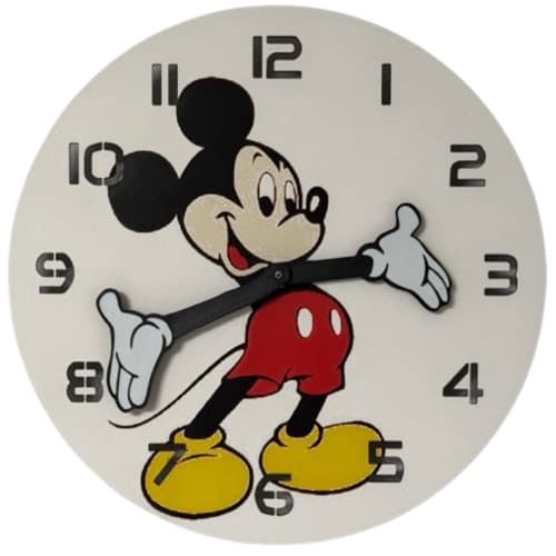 🕒 Relógio de Parede Ratinho Animado – Decoração Criativa em 3D! 🎉