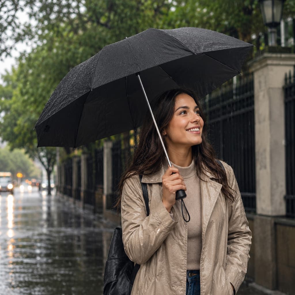 Guarda Chuva Sombrinha Compacta para Bolsa Mochilas Automático Reforçado Proteção UV Unissex