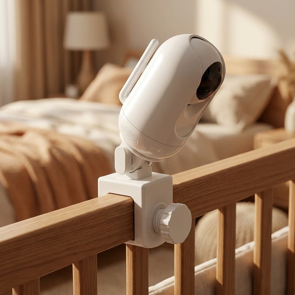 Suporte Babá Eletrônica Universal Berço Câmera De Bebê Encaixe Ajustável