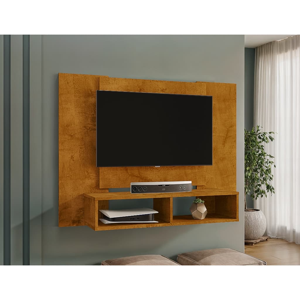 Painel para TV 48 Polegadas Navi Bechara Naturalle Moderno e Compacto