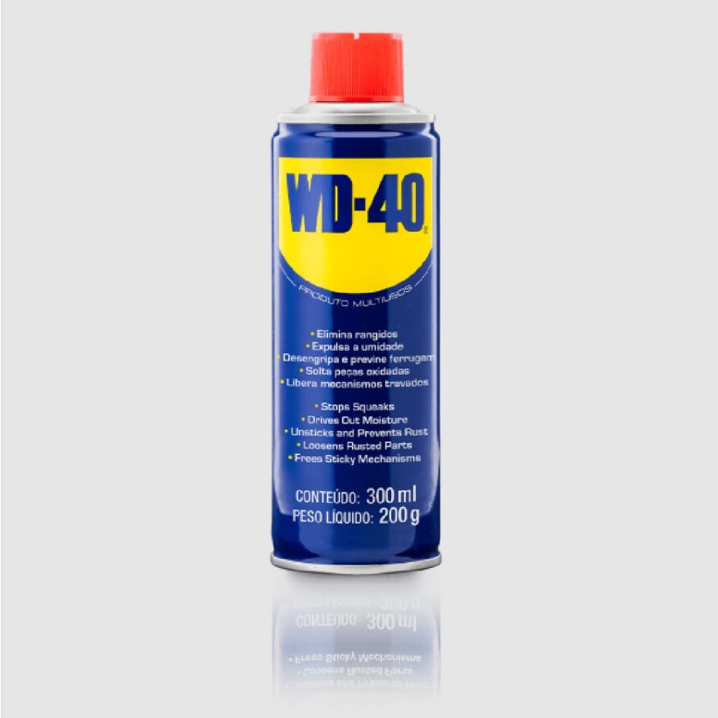 KIT WD-40 Multiuso Original 300ml - Lubrificante E Desengripante - Antiferrugem - Desemperra Peças