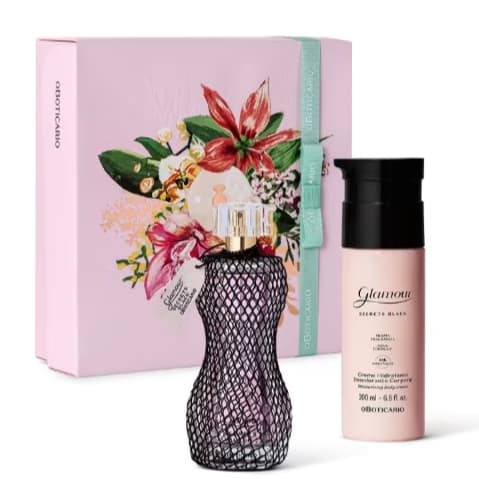 Combo Glamour Secrets Black: Desodorante Colônia 75ml + Creme Desodorante Hidratante Corporal 200ml
