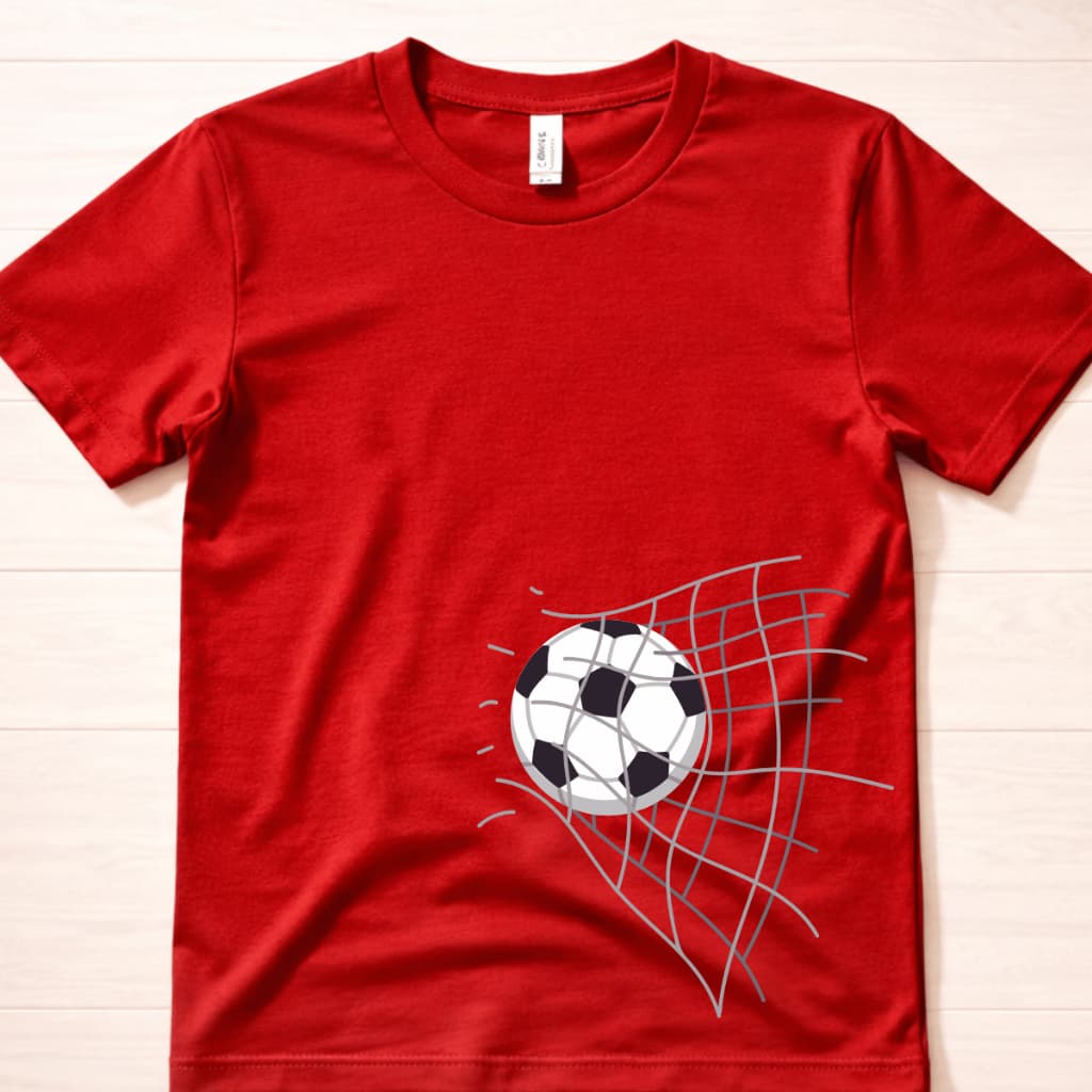 Camiseta Infantil Bola Rede Futebol Menino 100% Algodão Confortável Copa Aniversário