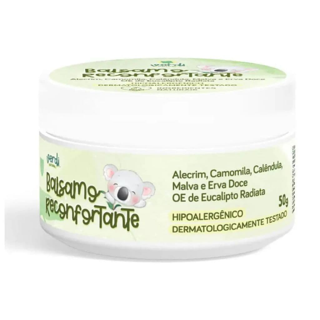 Bálsamo Reconfortante Bebê Verdi Natural 50g Alívio Natural Desconforto