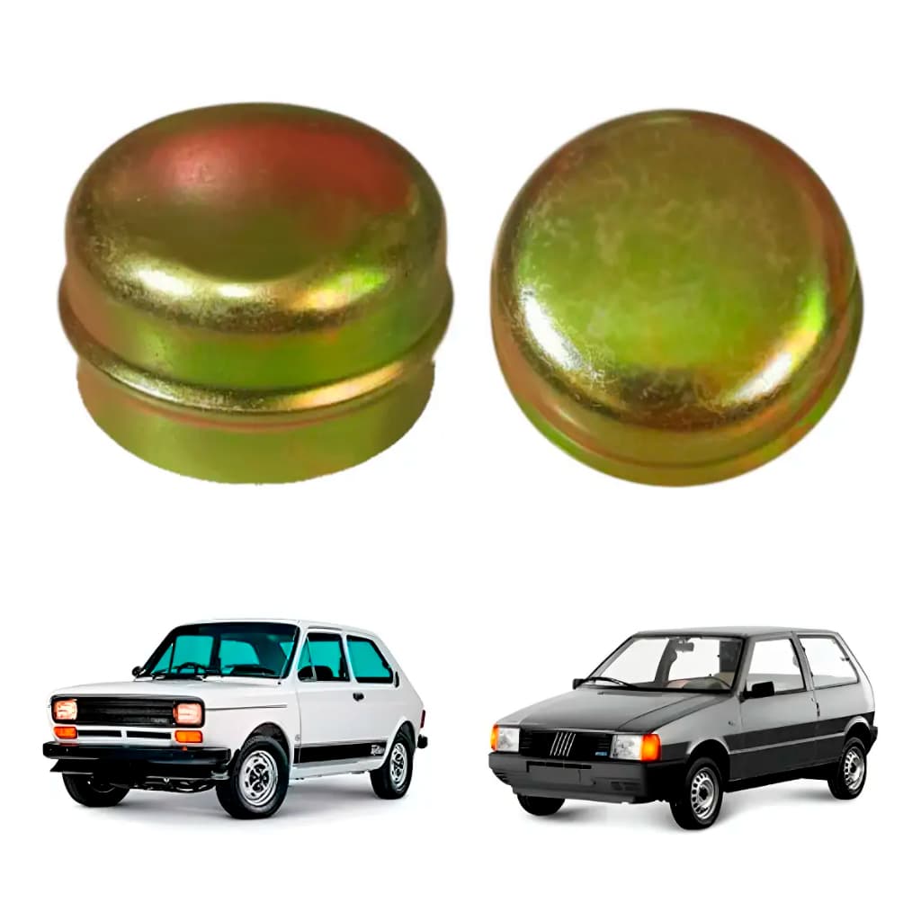 Par Tampa Calotinha Cubo Roda Fiat 147 Uno Palio Mille Stilo