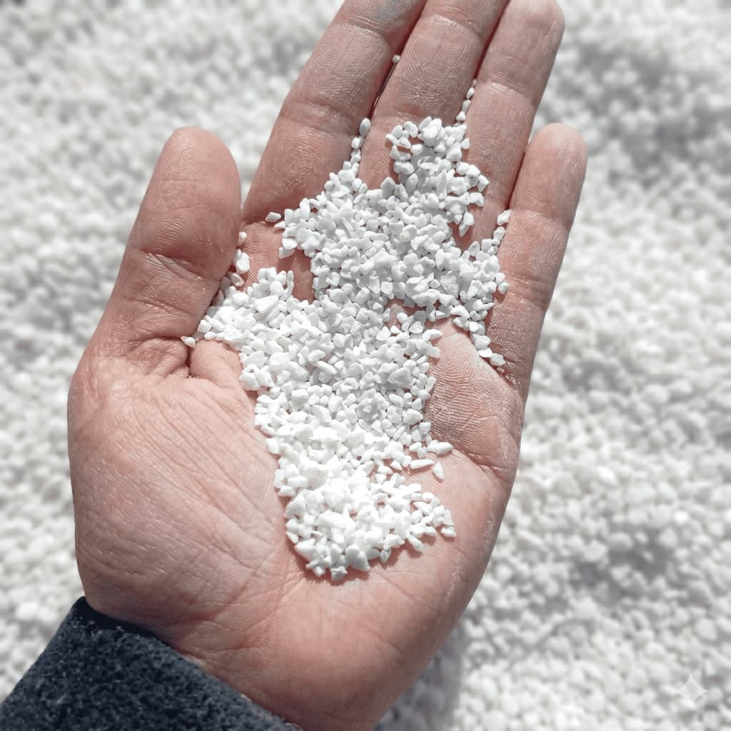 Pedrinha Branca / 8 - 1kg até 20kg - Piso Fulget Vela Gruta Terrario Aquario corpus christi Jardim