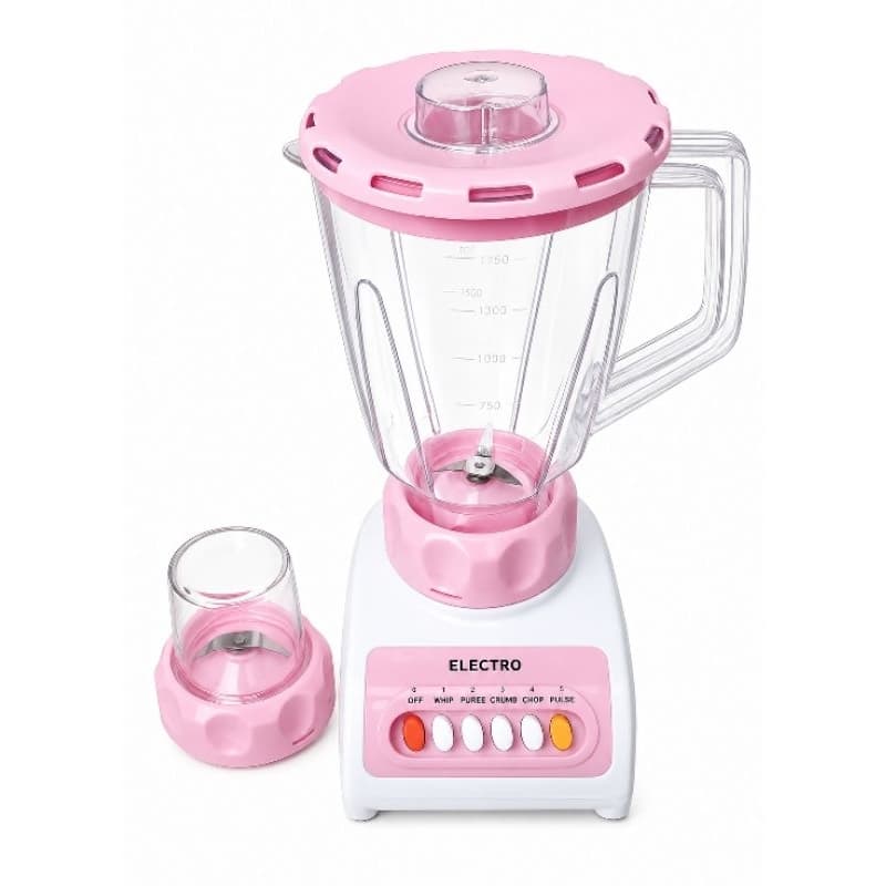 Liquidificador Retrô rosa azul branco 4 velocidades 220volts 1,5 litros 2 em 1