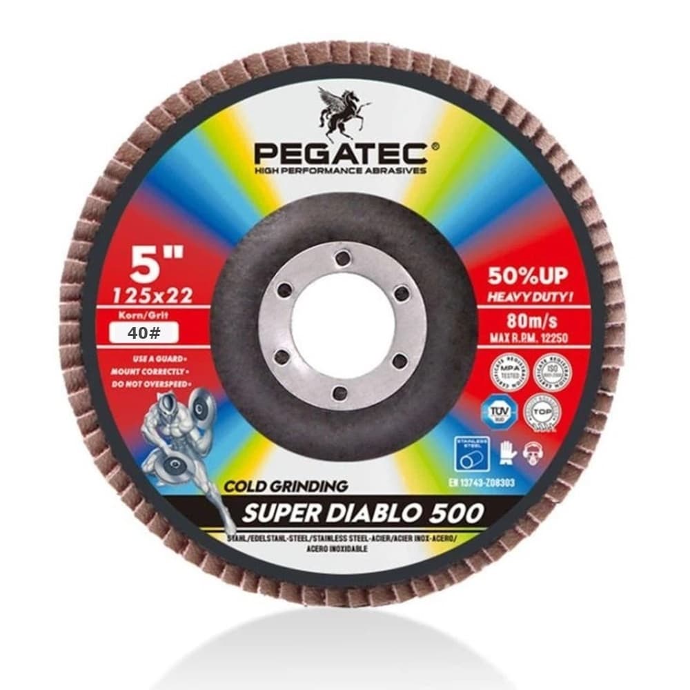Disco Flap 4,5 G40 115x22mm Super Diablo Ceramic Pegatec