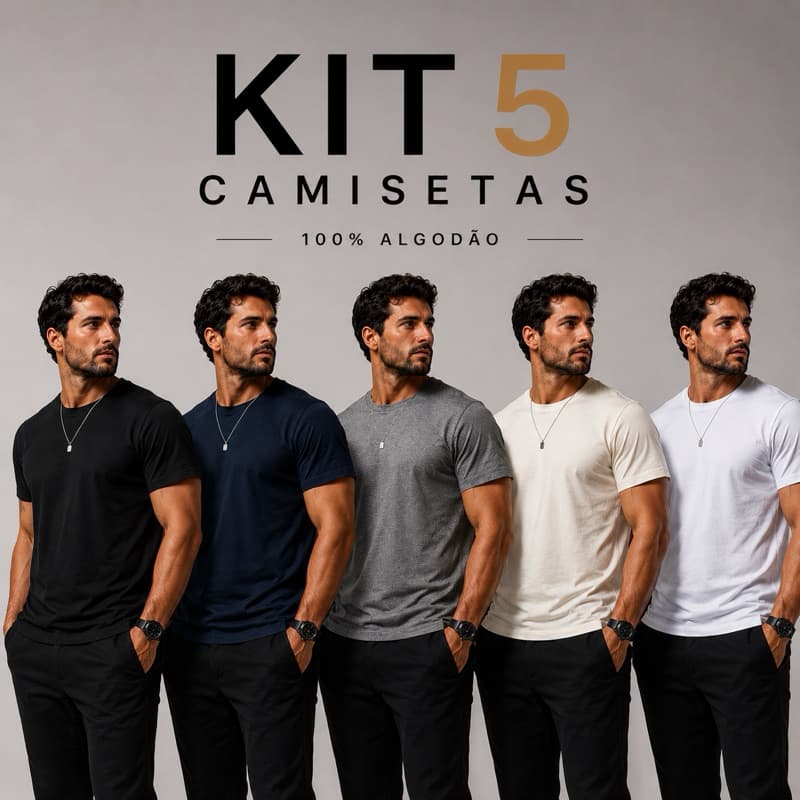 Camisa Masculina Básica Premium Streetwear