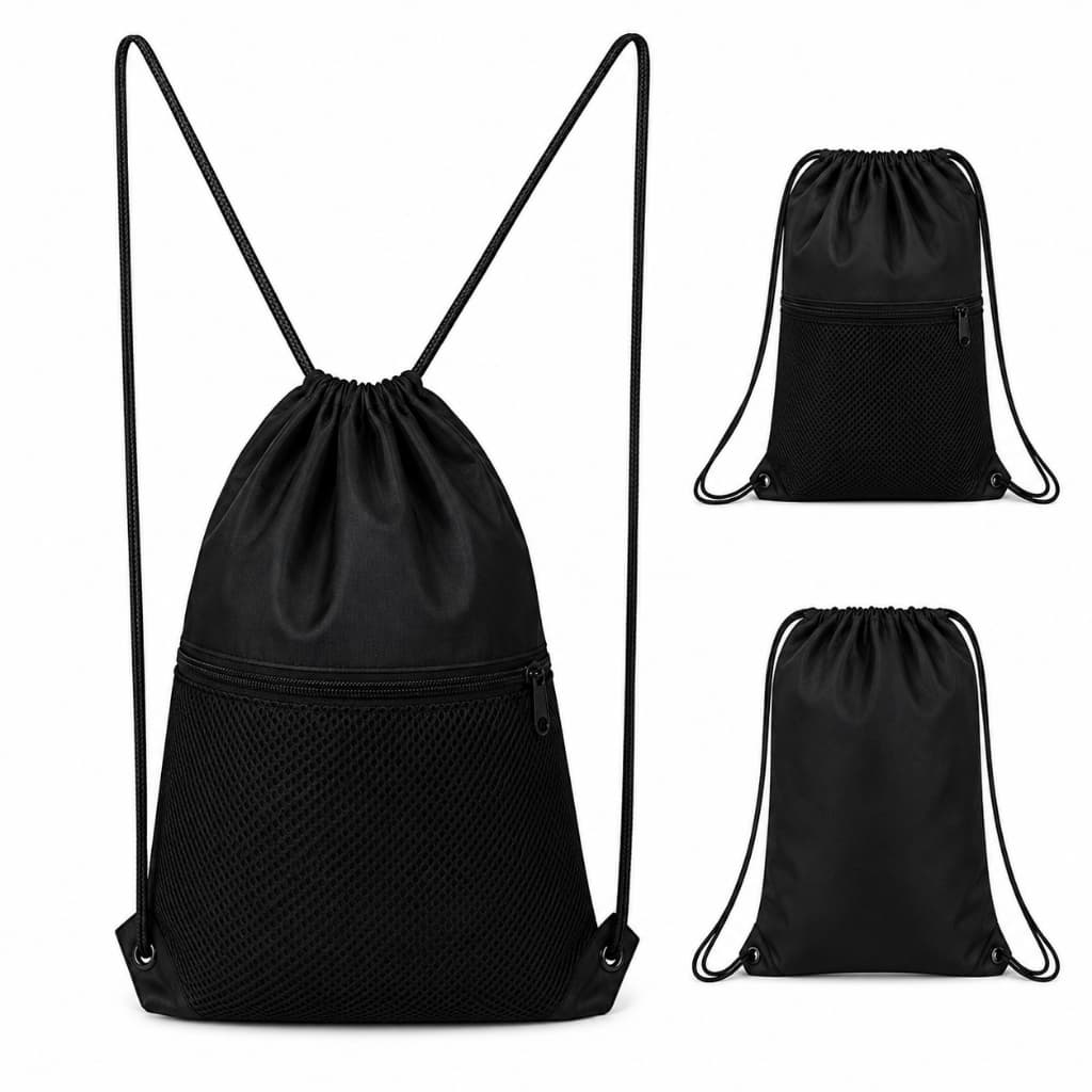 Mochila Saco Esporte Bolsa Academia Passeio Unisex Preta