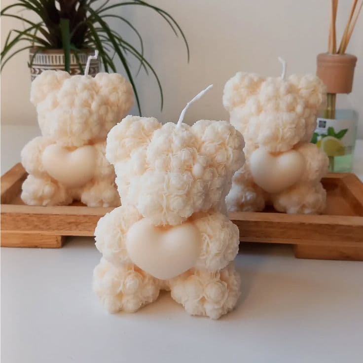 KIT VELAS  10,20 OU 30 URSINHOS| LEMBRANCINHA CHA DE BEBE| ANIVERSÁRIO| LEMBRANCINHA MATERNIDADE