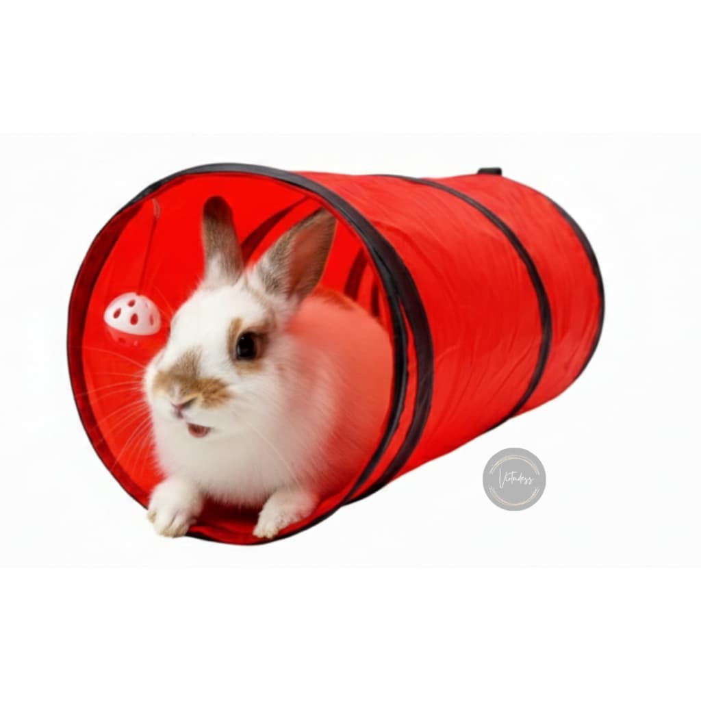 Tunel dobravel para pets Coelho porquinho da india roedores brinquedo interativo bem estar