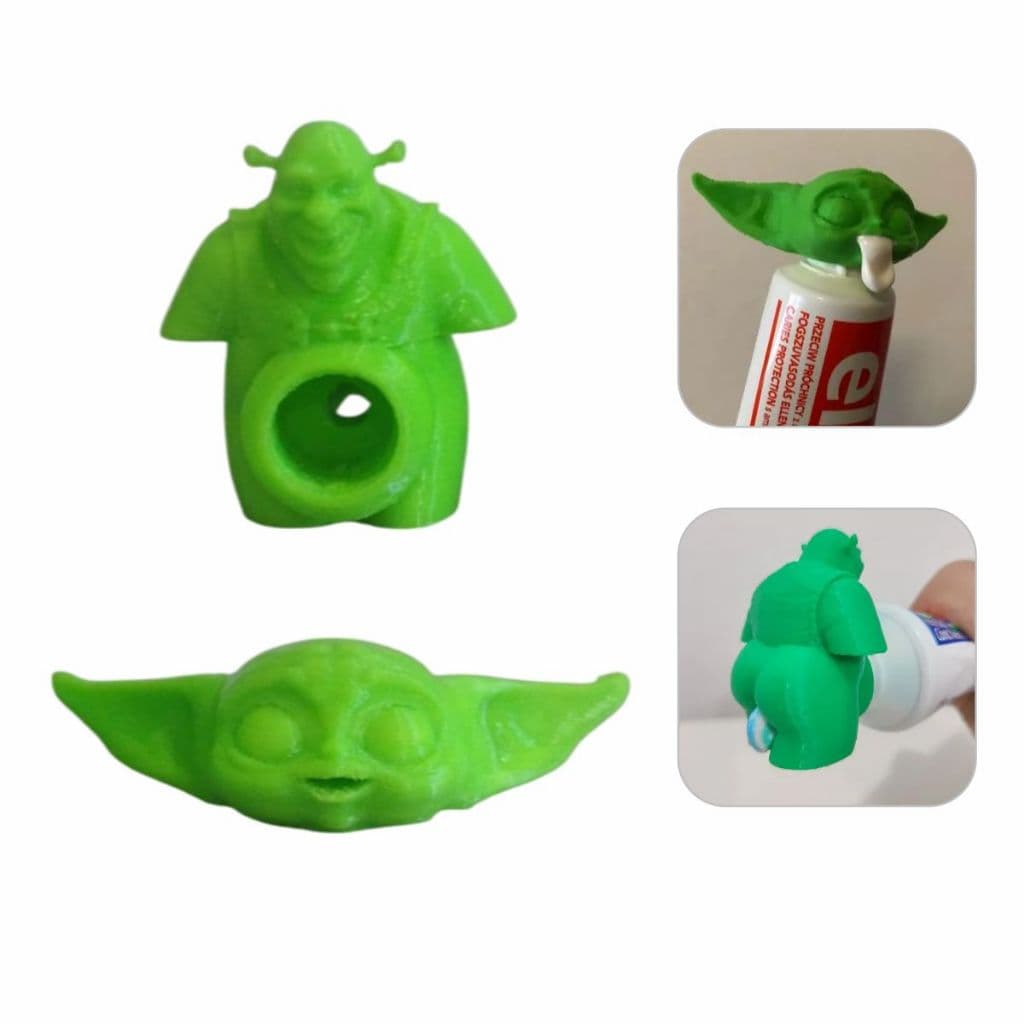 Tampa Suporte creme dental Divertido Sherek e Yoda Star Wars