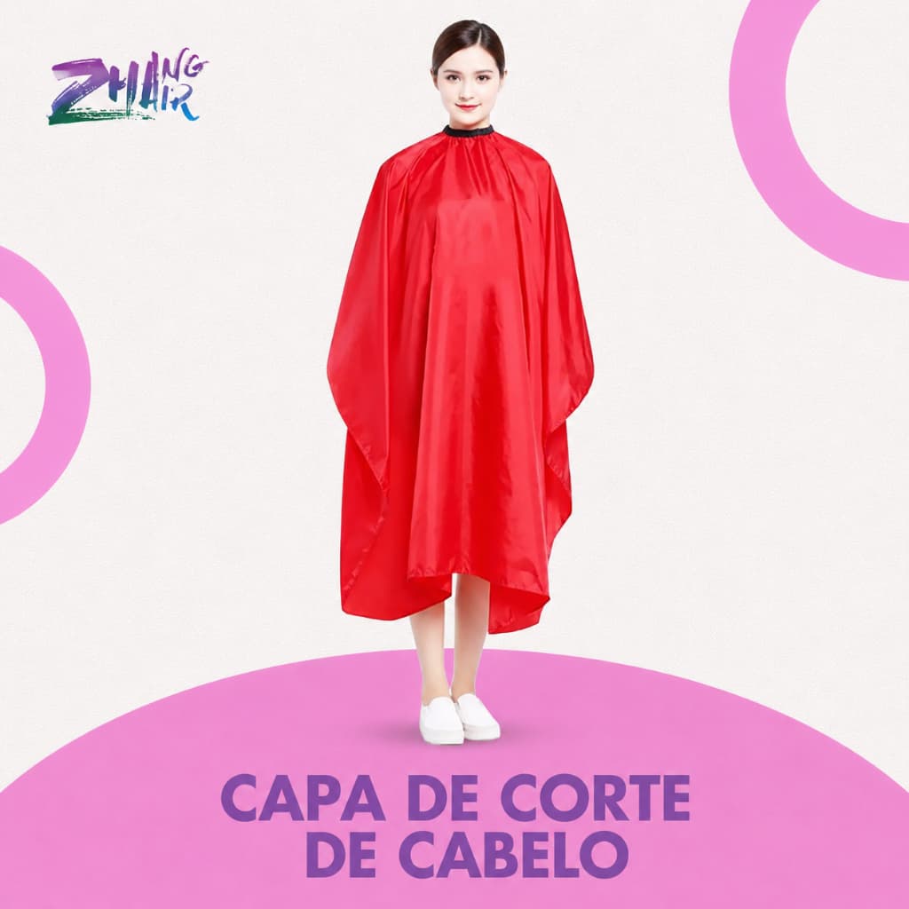Capa de Corte de Cabelo - Adulto/Infantil - Lisa Profissional Barbeiros Cabeleireiro