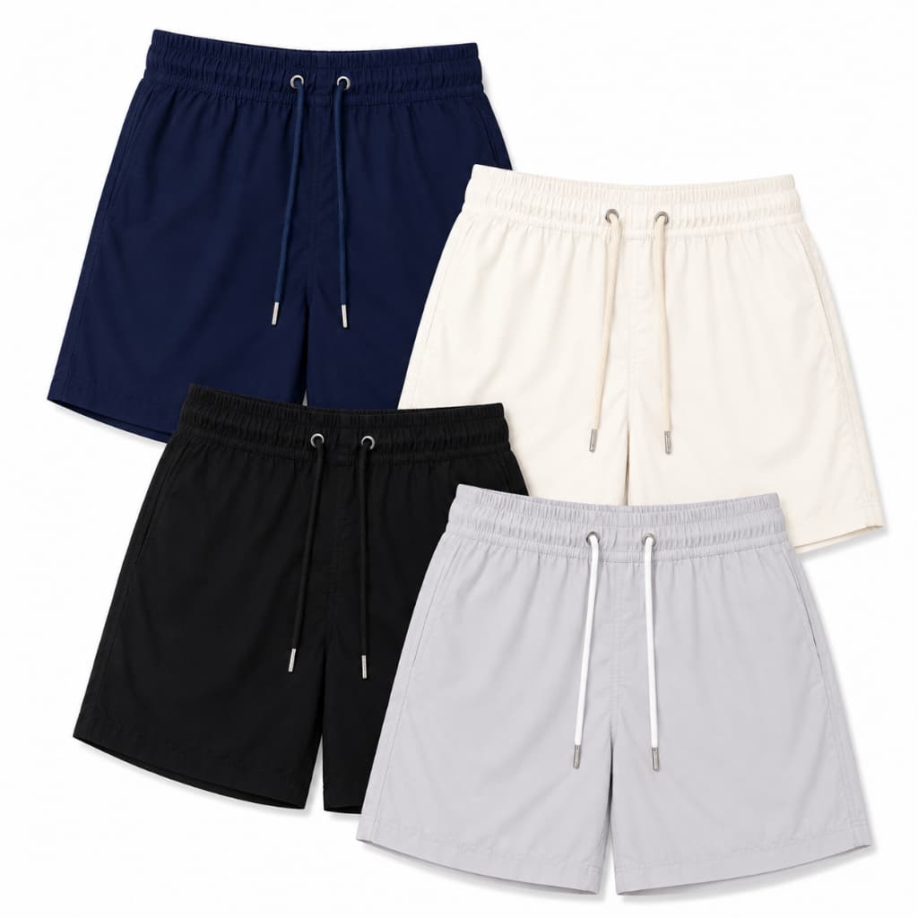 Kit 4 Shorts Tactel Masculino Dry Fit Bermudas Masculinas Elastano Praia Mauricinho Academia Liso