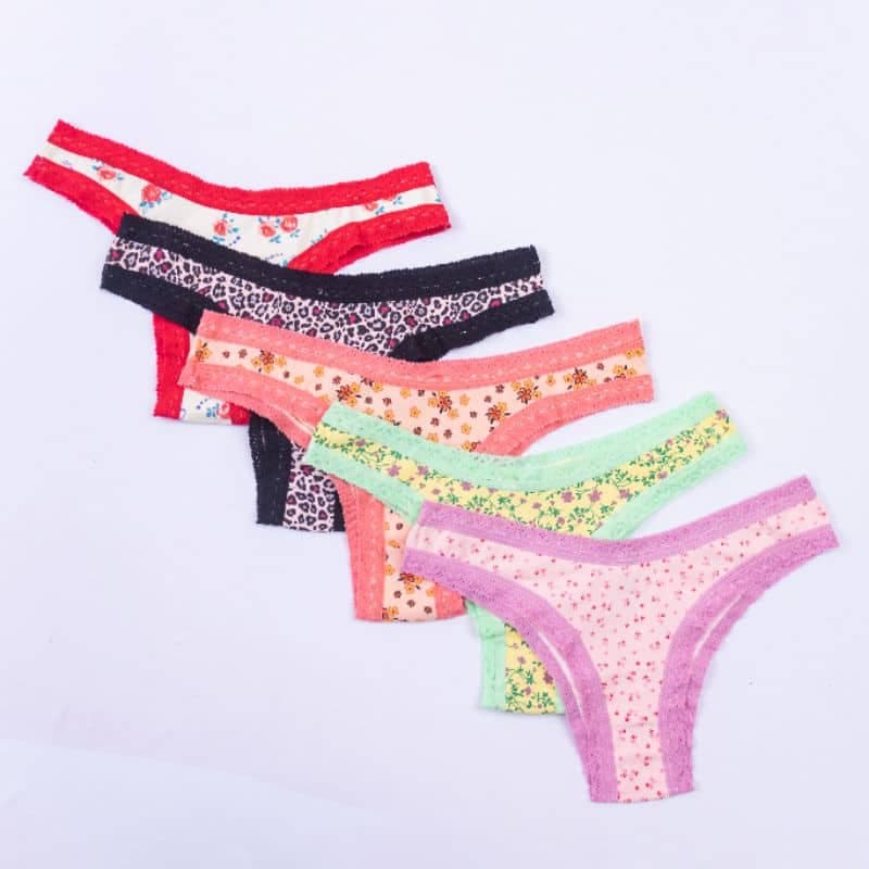 Kit 8 ou 4 Calcinha Algodão Cotton Com Rendinha Alta Qualidade