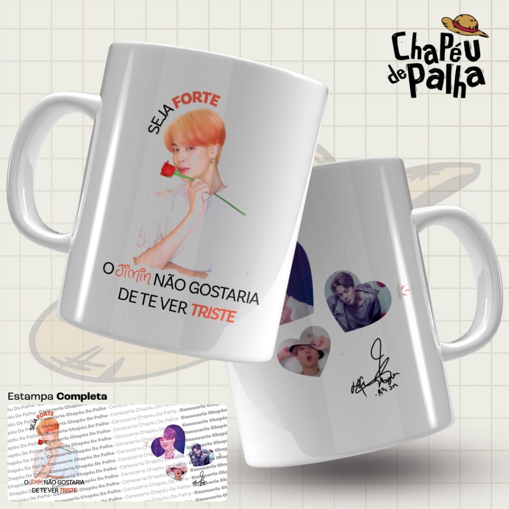 Caneca BTS Jimin – Kpop Army Presente Geek 325ml