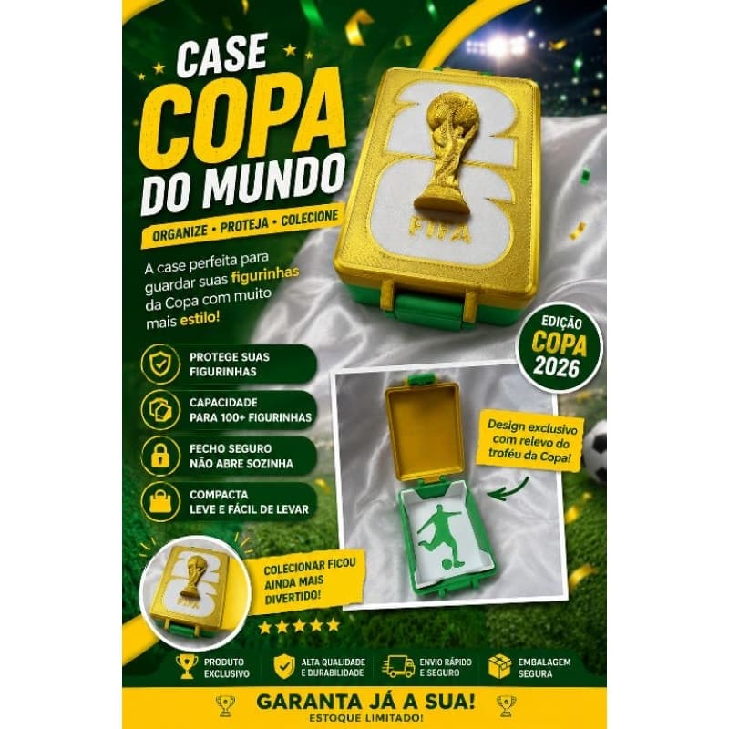 🏆⚽ CASE PORTA FIGURINHAS COPA 2026 ⚽🏆
