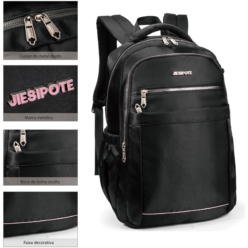 Nova mochila feminina de ombro duplo, grande capacidade, simples e prática, combinando beleza e durabilidade
