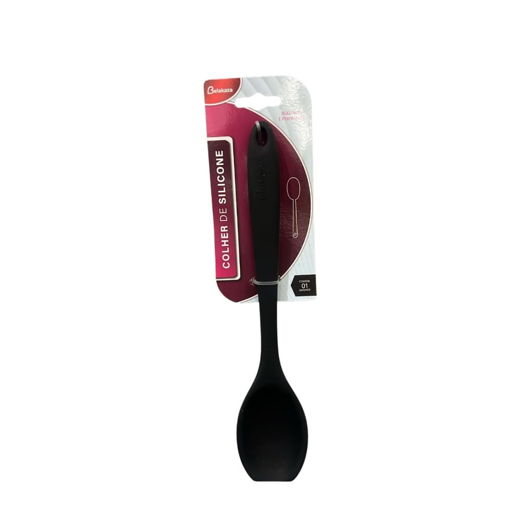 Colher De Silicone 27,5cm Preta Belakaza