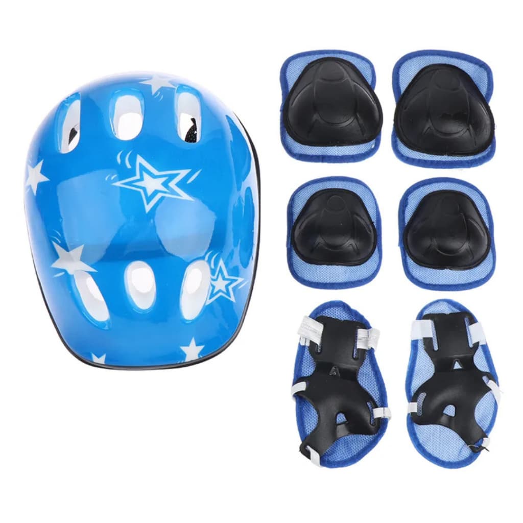 Conjunto de Capacete Cotoveleira Joelheira Infantil SEGURANÇA Bike Skate Patinete Proteção esportivo
