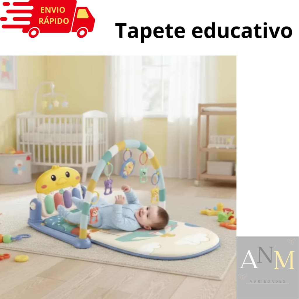 Tapete Baby Educativo e Sensorial Baby com musica e Ajustavél