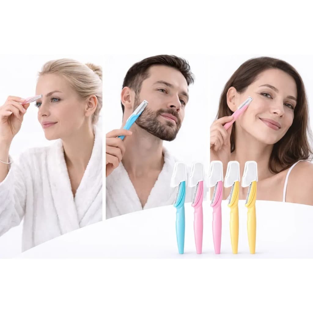 Kit 12 Navalhas Sobrancelha Depilação Feminina Dermaplaning Skincare Laminas