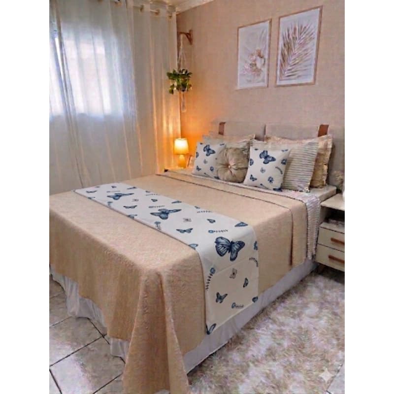 Kit Peseira Casal | Queen | King + 2 Capas de Almofadas 40x40 Percal 100% Algodão