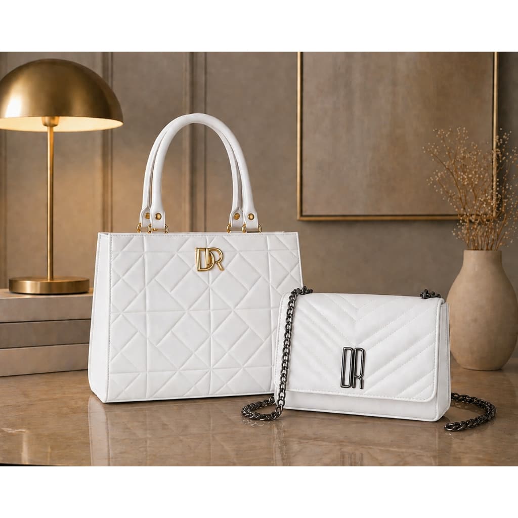 Kit Bolsa Feminina Média Espaçosa Tiracolo + Pequena Moderna Alça Corrente Lançamento Tendência