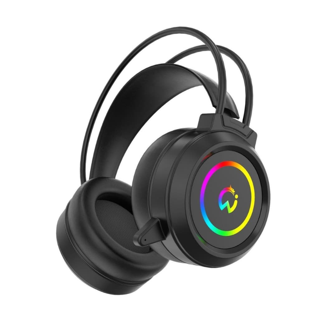 Headset Sem Fio Gamer Led Bluetooth 2.4 Preto Fone De Ouvido