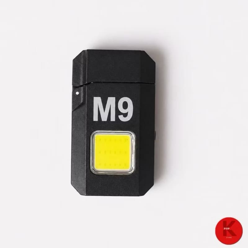 Isqueiro Eletrônico Recarregável M9 Multifuncional com Lanterna e Abridor