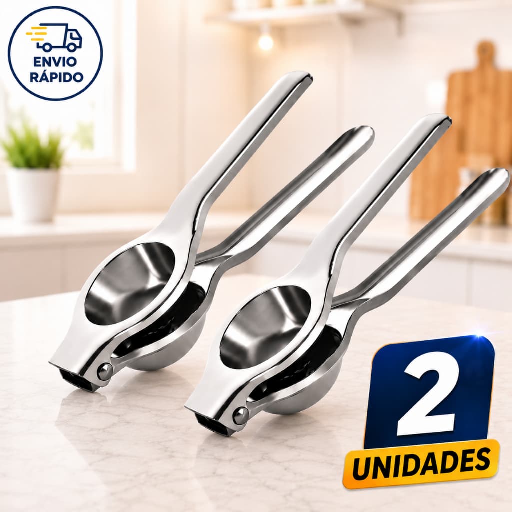 Espremedores de Limão em Aço Inox Resistentes e Duráveis Kit com Duas Unidades Caipirinha e Temperos
